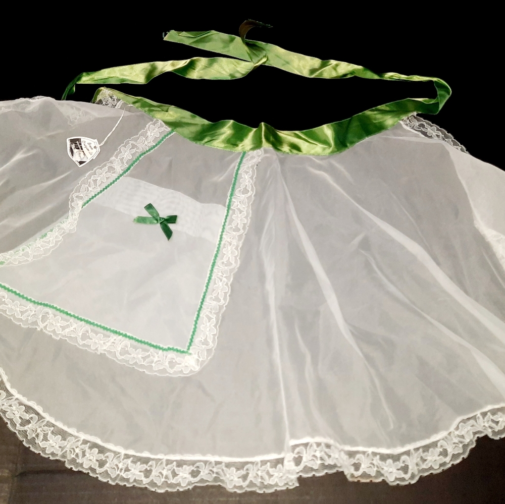 Vintage lace apron